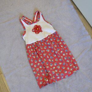 Red Flower Side x Side Dress